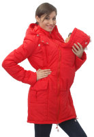 Демисезонная слингокуртка Красная со съемным флисовым утеплителем Katinka, размер М