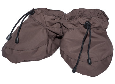 Защитные пинетки-бахилы для обуви малыша коричневые Katinka В осенне-зимний период обеспечивают защиту от мокрой и грязной обуви малыша