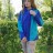Легкая универсальная куртка-ветровка для беременных/слингокуртка 3 в 1 синяя/бирюза Katinka размер M - Легкая универсальная куртка-ветровка для беременных слингокуртка