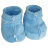 Утепленные пинетки-бахилы для обуви малыша голубые/голубой флис Katinka - Утепленные пинетки-бахилы для обуви малыша