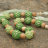 Слингобусы ручной работы ''Ажур'', темно-зеленый/салатовый - купить вязанные бусы ручной работы ''Ажур'', темно-зеленый/салатовый