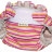 Многоразовый тканевый подгузник на липучках Полосы розовый/бордо/желтый, Katinka - многоразовые подгузники цена