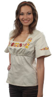 Блуза-вышиванка для кормления "Бабочки", Katinka размер 42