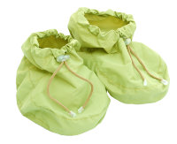 Защитные пинетки-бахилы для обуви малыша оливковые Katinka
