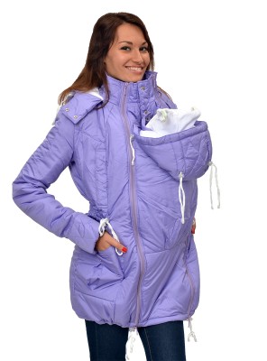 Слингокуртка / куртка для беременных ЗИМНЯЯ Сиреневая, Katinka купить слинго куртку для беременных