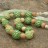 Слінгобуси ''Ажур'' темно-зелений/салатовий - купить вязанные бусы ручной работы ''Ажур'', темно-зеленый/салатовый