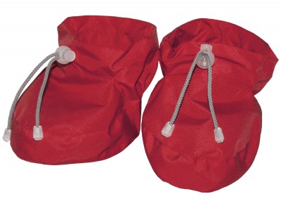 Захисні пінетки-бахіли для взуття малюка червоні Katinka Забезпечують захист мами від запиленого, мокрого і брудного взуття малюка