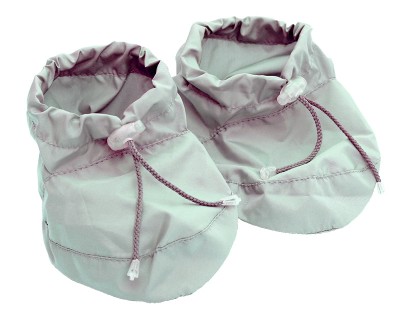 Захисні пінетки-бахіли для взуття малюка сірі Katinka Забезпечують захист мами від запиленого, мокрого і брудного взуття малюка