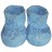 Утеплені пінетки-бахіли для взуття малюка блакитні/блакитний фліс Katinka - Утеплені пінетки-бахіли для взуття малюка блакитні/блакитний фліс Katinka