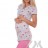 Костюм для дома: туніка смужки/квіти + бриджі рожеві для вагітних Yammy Mammy, розмір 44 - домашній костюм для вагітної