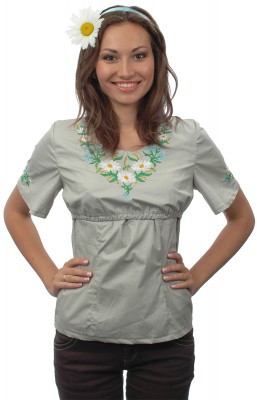 Блуза-вишиванка для годування &quot;Ромашки&quot; Katinka розмір 42 Традиції втілені в сучасності.