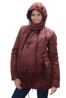 Куртка для вагітних ЗИМОВА Бордо Katinka розмір L