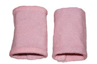 Накладки-слюнявчики на лямки рюкзака махра розовые Katinka
