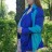 Легка вітровка для вагітних/слінгокуртка 3 в 1 блакитна Katinka, розмір М - Легка вітровка для вагітних
