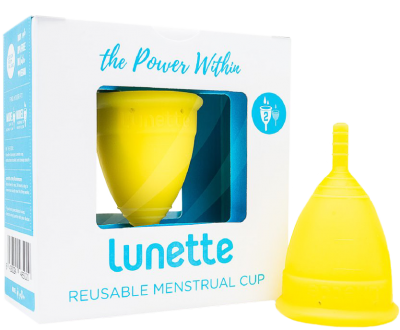 Менструальна капа Yellow Lunette Капа преміальної якості